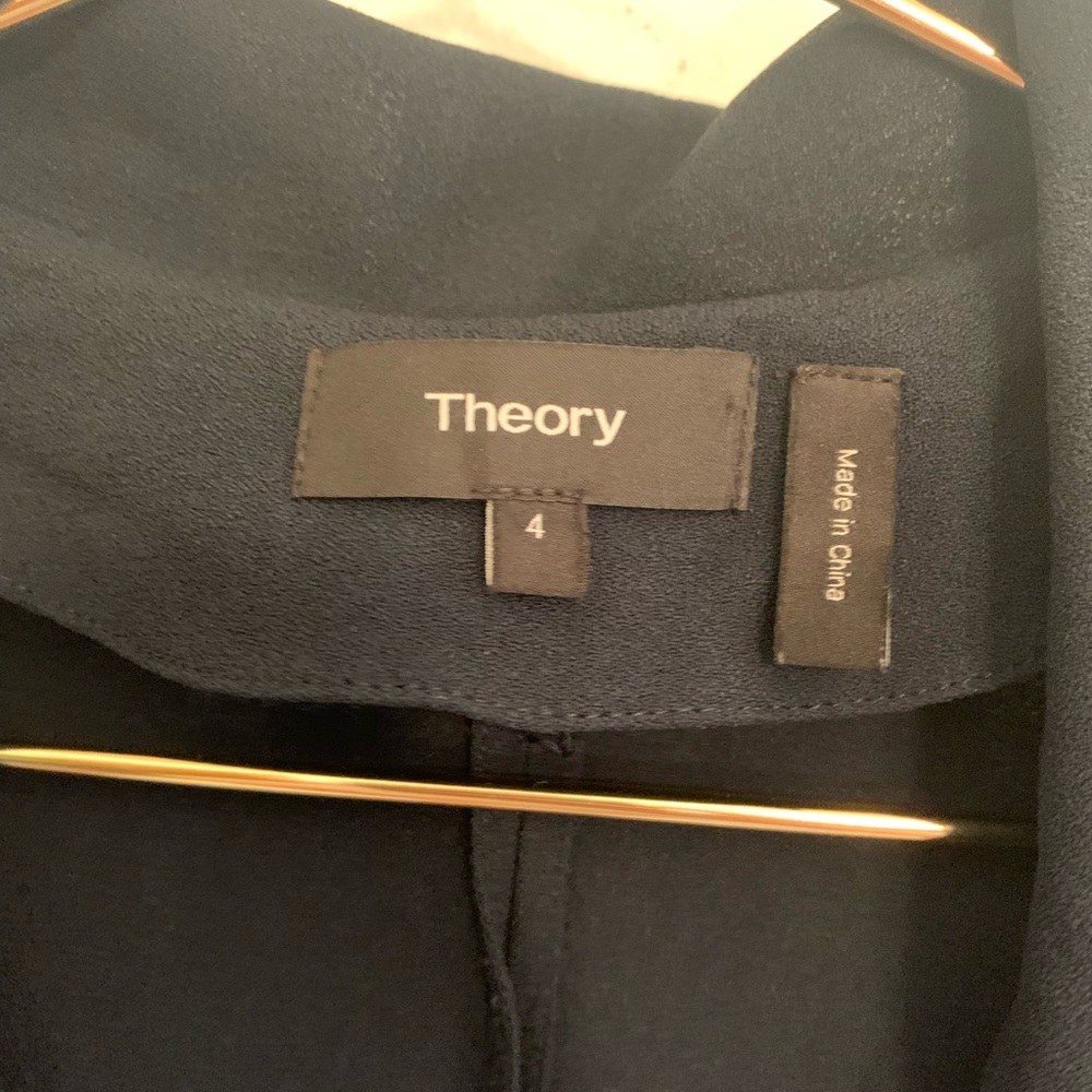 Theory Black Collared Mini Dress - Picture 3 of 6